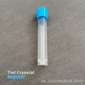 Selbststehende 7ML Kryovial mit Schraubenkap